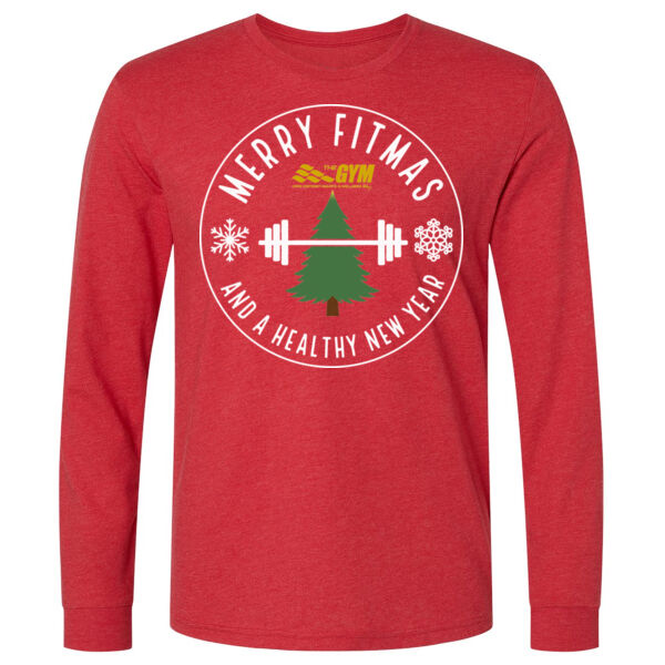 MERRY FITMAS & A HEALTHY NEW YEAR - LONG SLEEVE T-SHIRT - $16MUZ4$ Thumbnail