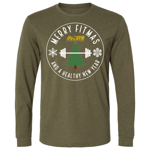 MERRY FITMAS & A HEALTHY NEW YEAR - LONG SLEEVE T-SHIRT - $16MUZ4$ Thumbnail